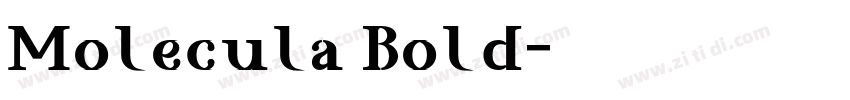 Molecula Bold字体转换